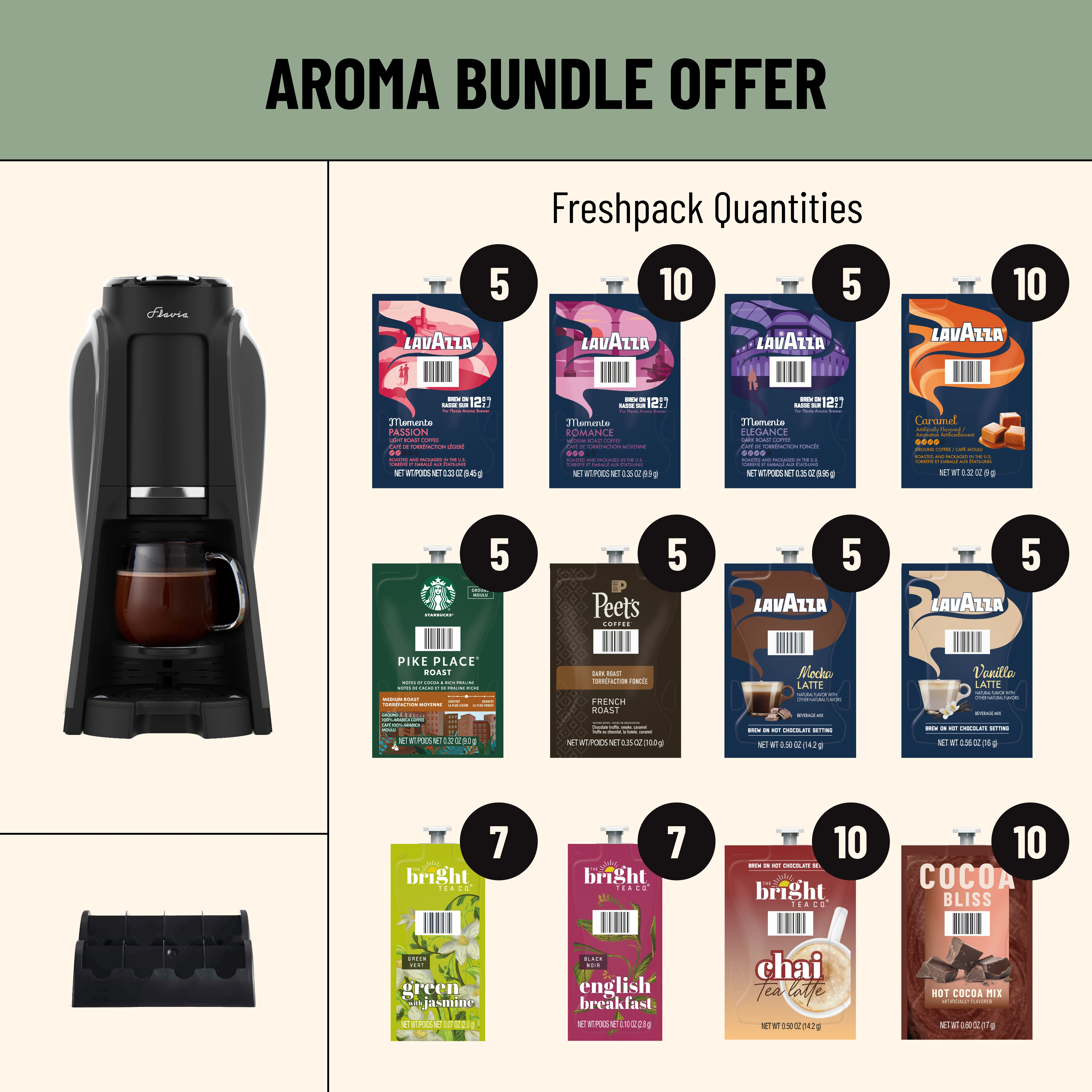 Flavia Aroma Brewer Bundle with 84 Freshpacks and 1 Merchandiser with Starbucks® - Image 4